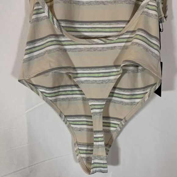 TNA Multi-Coloured Striped Bodysuit NWT - Picture 5 of 7